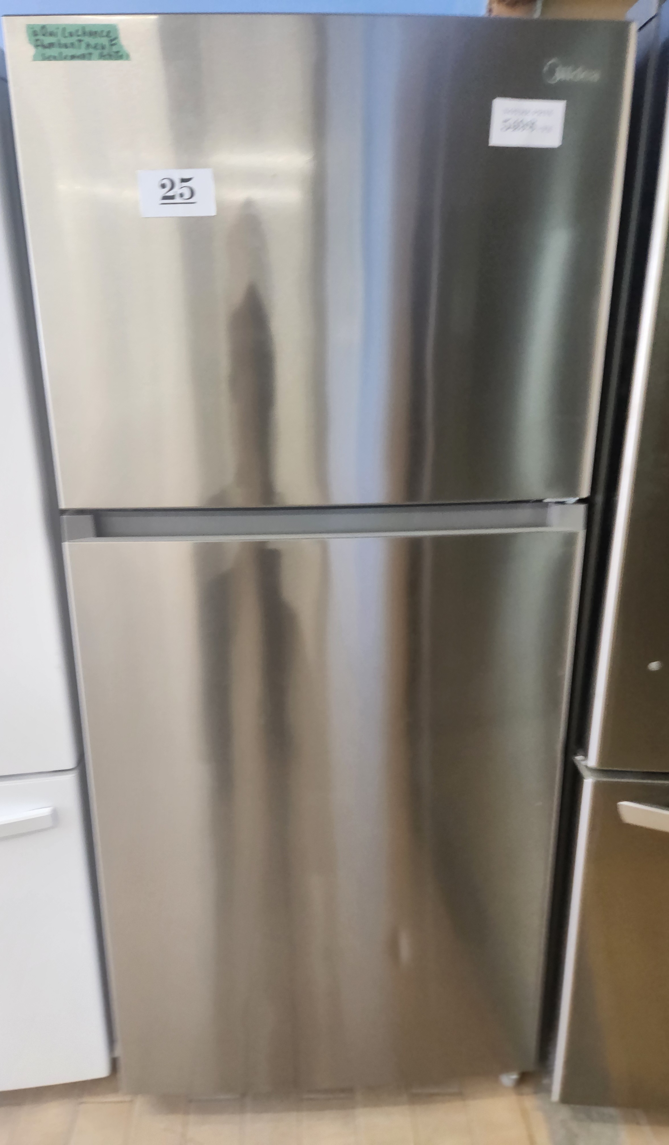 25-  REFRIGERATEUR INOX CONGELATEUR EN HAUT