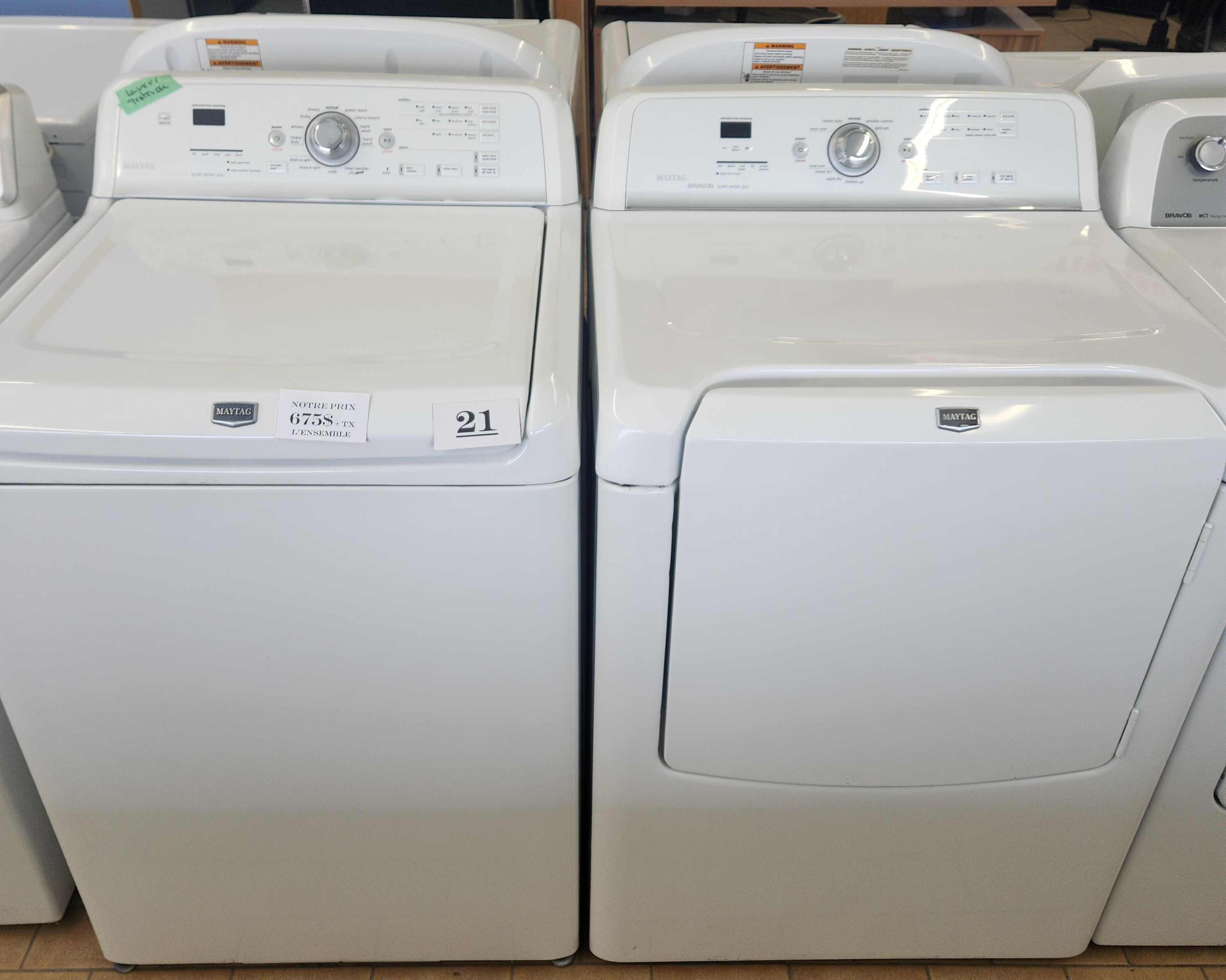 #21-  ENSEMBLE LAVEUSE SECHEUSE