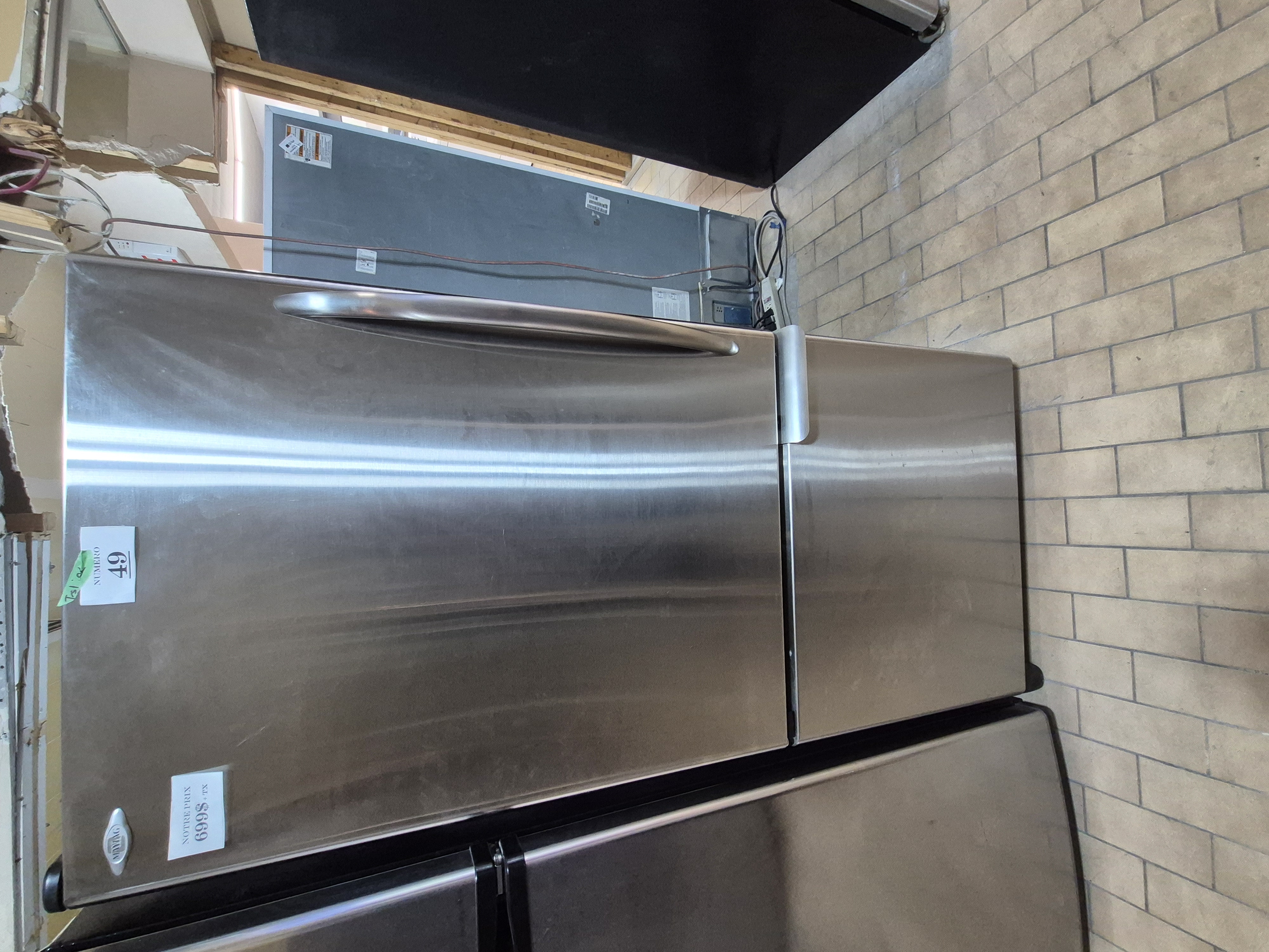 #49 Réfrigérateur maytag  –  congelateur en bas