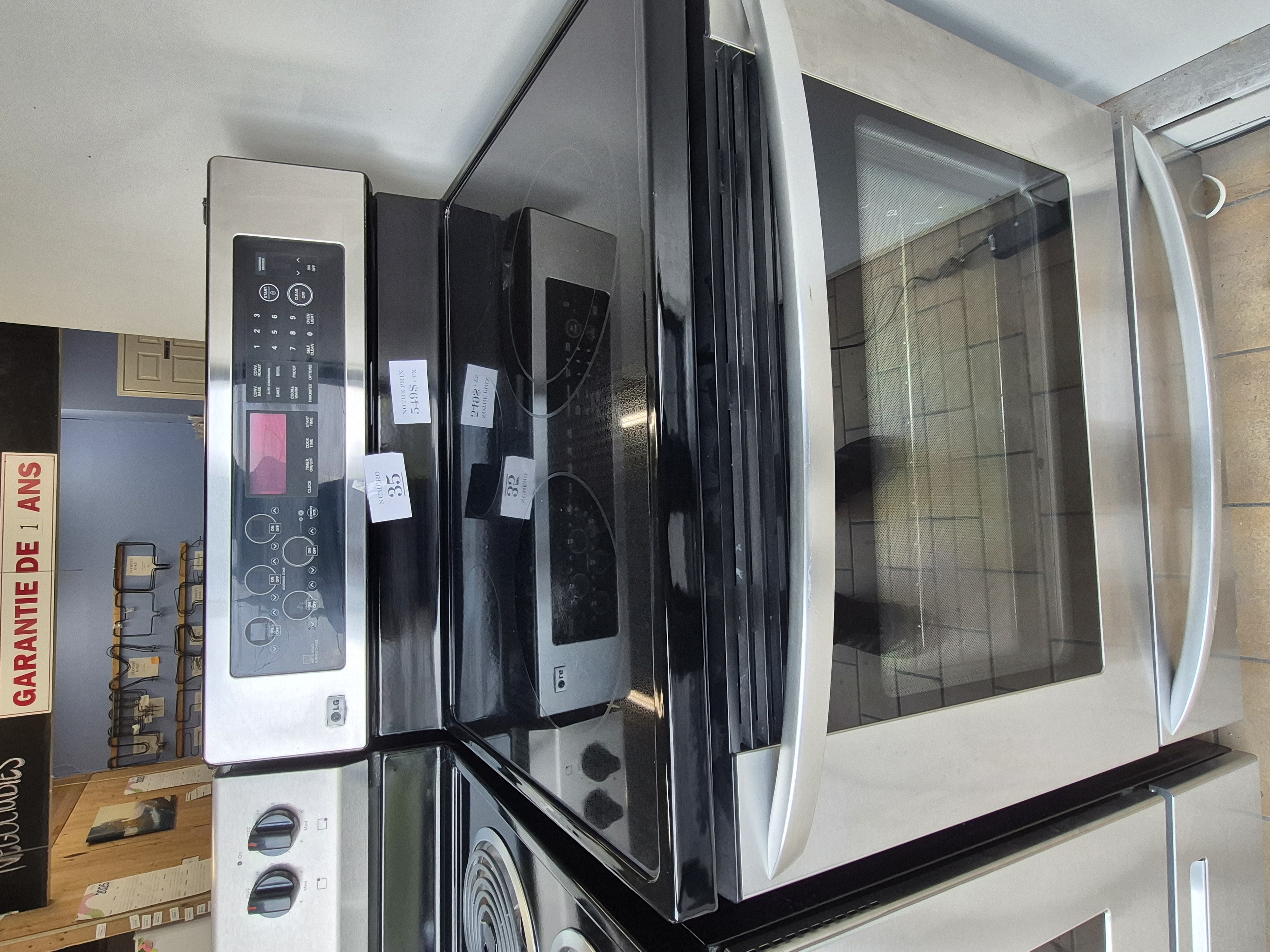 #35 cuisiniere lg inox